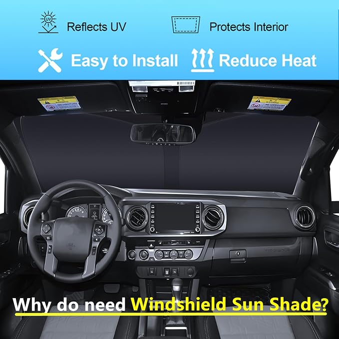 Windshield Sun Shade for Buick Encore GX 2020-2025 4-Layer Front Window Shade - Image 2