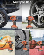 Tire Inflator Air Compressor, 21V Cordless Car Tire Pump - Image 8