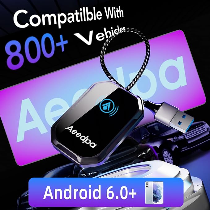 Wireless Android Auto CarPlay Adapter, Touch Connection - Image 6