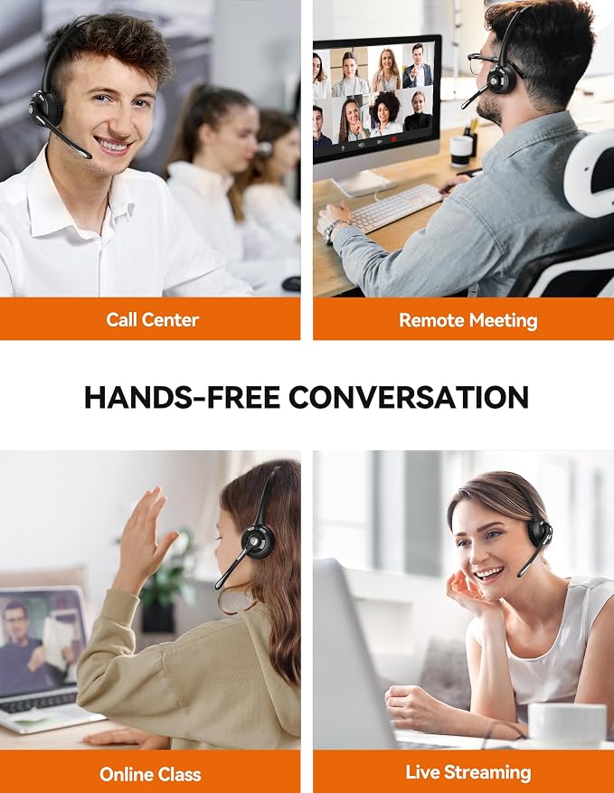 TECKNET Bluetooth Headset, Wireless Headset - Image 6