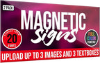 2 Pack, Personalized Magnetic Signs - Image 4