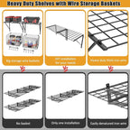 2 Pack Garage Shelves Wall Mounted - Image 8