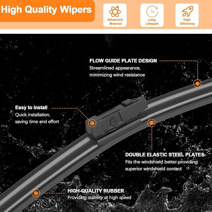 HULADAED® 26''+19''+16'' Windshield Wipers Replacement - Image 6