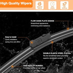 HULADAED® 26''+19''+16'' Windshield Wipers Replacement - Image 6