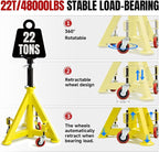 22 Ton Jack Stands Heavy Duty Jack Stand Double Locking Pin Type Car Jack Stand - Image 3