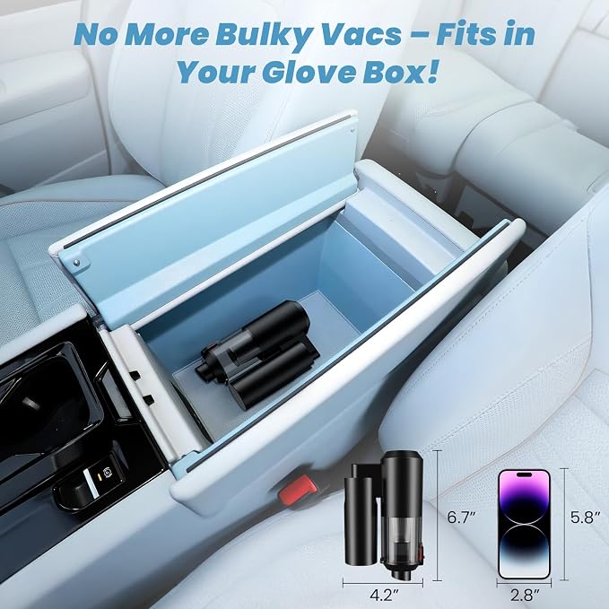 Vac V2 Portable Air Blower/Car Vacuum 90°Foldable 3in1 Handheld Vacuums Cleaner - Image 4