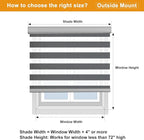 Persilux Window Blinds Cordless, Zebra Roller Shades - Image 8