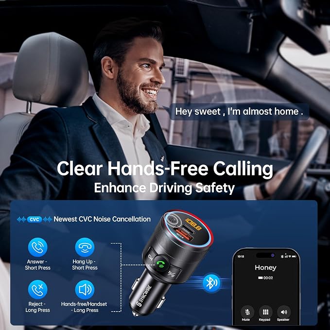 Syncwire Bluetooth 5.4 FM Transmitter - Image 5