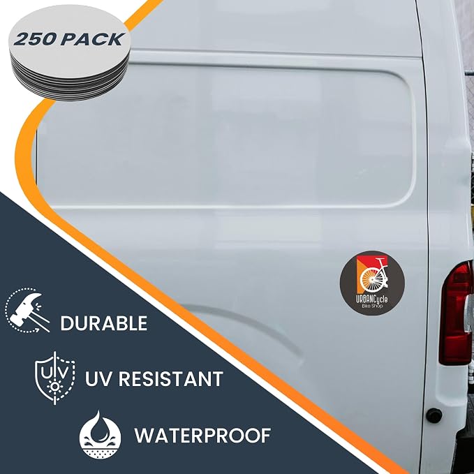 Magnet Me Up Customizable 30 Mil Round Magnet- 5”, 250 PK Weatherproof Car - Image 4