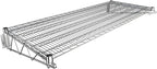 24" x 60" Chrome Wire Wall Mount Shelf by Krollen+Industrial