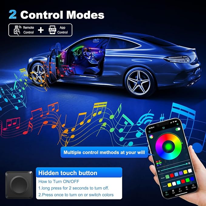 Acrylic Interior Car LED Strip Light - Image 3