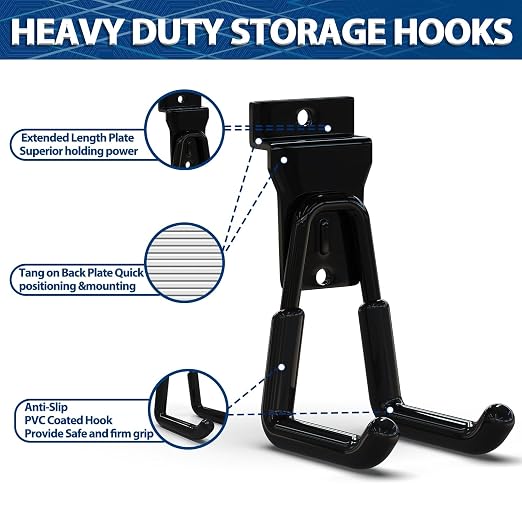 3-H Slatwall Accessories 18 Pack, Slatwall Hooks & Hangers Multi Sizes - Image 4