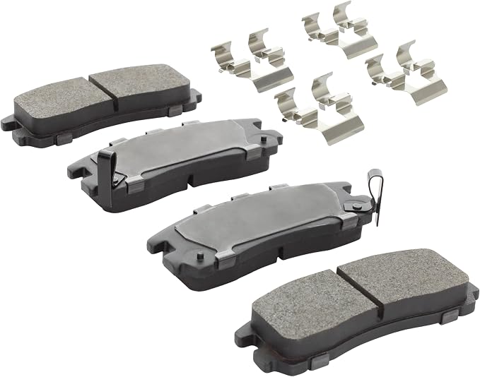 Premium Semi-Metallic Rear Brake Pads Compatible - Image 2
