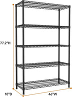 SINGAYE 5 Garage Heavy Duty Shelving Unit Kitchen Pantry Close Home Organizers - Image 3