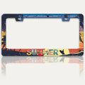 Summer Beach License Plate Frame Palm Trees License Plate Holders Funny by RTINRAN