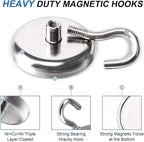 LOVIMAG 100LBS Heavy Duty Magnetic Hooks, Strong Neodymium Magnet Hooks - Image 2