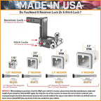 61573 | 2 Pack, Keyed Alike, Receiver Locks - Image 4