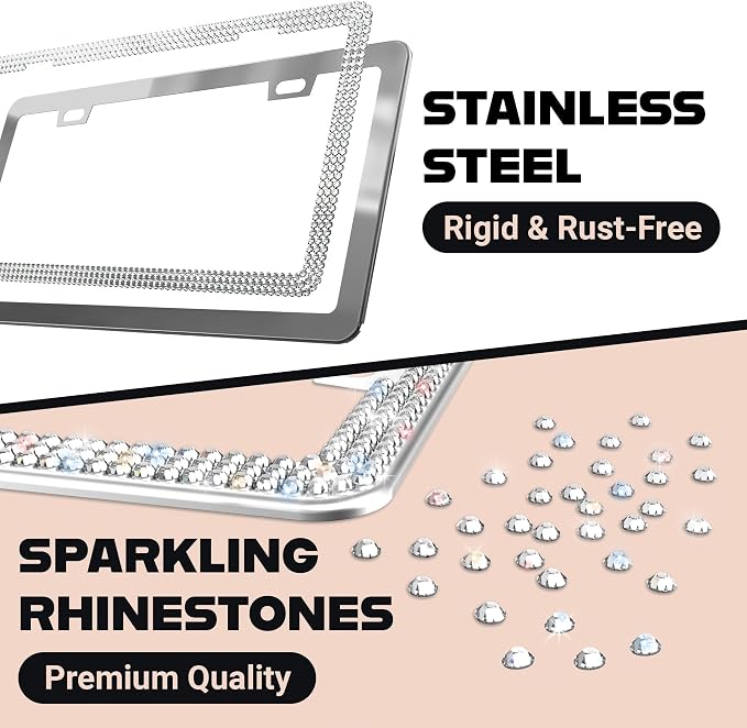 Sparkly Bling License Plate Frame - Image 4