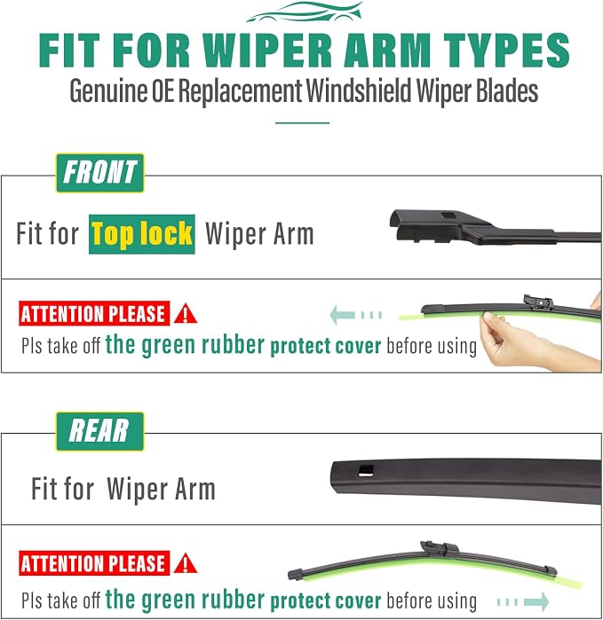 25" 22" 15" Windshield Wiper Blades Replacement - Image 7