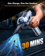 Car Vacuum, 3 Suction Modes, Portable Mini Cordless Cleaner - Image 3
