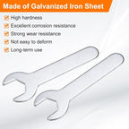 HARFINGTON 10pcs Small Wrench 12x70x2mm Metric U-Shaped Single Open Ended - Image 4