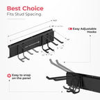 Garage Wall Organizer | 32" Heavy-Duty Tool Storage Rack | Adjustable - Image 2