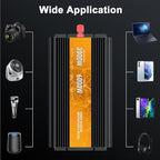 3000W Power Inverter, Peak Power 6000W 12V DC to AC 110V120V, Remote Control - Image 7