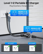 2025 Upgraded Level 1&2 Portable EV Charger, 16Amp Adjustable Current & Timer - Image 7