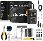 Flat Tire Repair Kit with Air Compressor 54 Pieces by AUTOWN