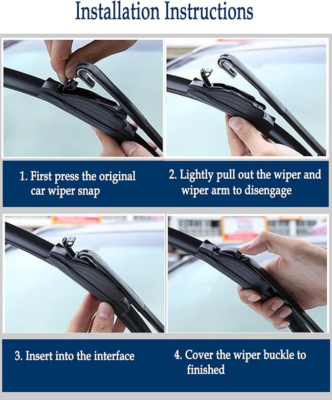 3Pcs Windshield Wiper Blades Set - Image 5