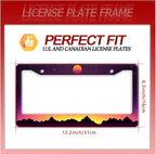 Mountain Sunset License Plate Frame Funny Mountains License Plate Frames - Image 7