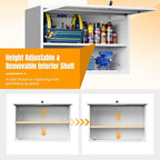 White Metal Wall Cabinet for Bathroom - Image 4