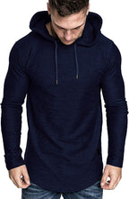 Lexiart Mens Fashion Athletic Hoodies Sport Sweatshirt Solid Color Fleece - Image 3