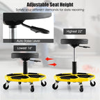 IRONMAX Rolling Mechanic Stool, Adjustable Shop Stool Creeper Seat - Image 6