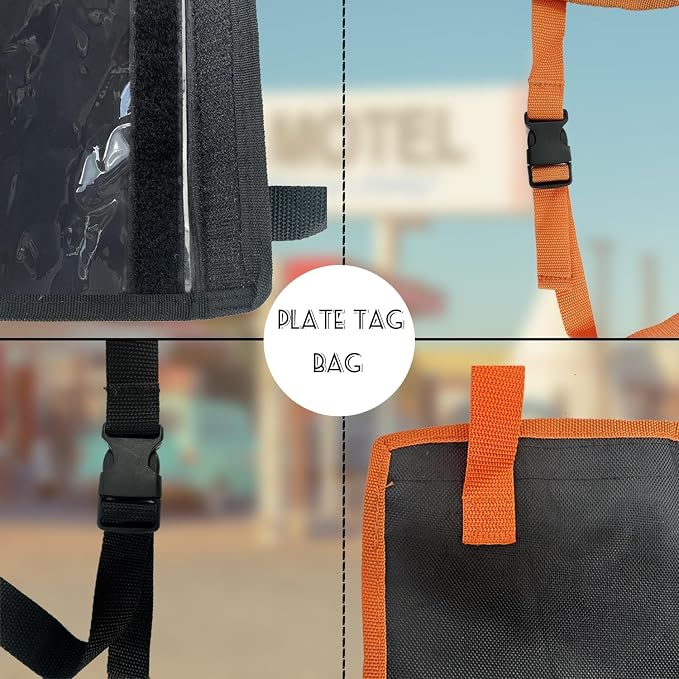 License Plate Holder with Hanging Strap, Test Drive Tag Bag, Dealer Plates - Image 3