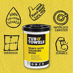Tub O Towels TW90 Heavy-Duty 10" x 12" Size Multi-Surface Cleaning Wipes - Image 2