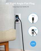 Black Appliance Extension Cord - 6 FT - Image 4