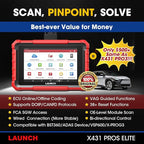 LAUNCH X431 PROS Elite 2025 New Bidirectional Scan Tool, 38+ Services, ECU - Image 2