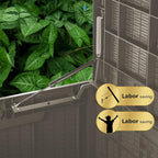100 Gallon Lockable Resin Deck Box, Waterproof & UV-Resistant Outdoor Storage - Image 7