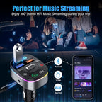 LENCENT Bluetooth Car Adapter, 5.0 Car FM Transmitter - Image 6