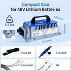 DC HOUSE 48V 18A Lithium Battery Charger, 900W Fast Charger, Charging - Image 7