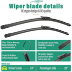 24" 20" 11" Windshield Wiper Blades Replacement - Image 3