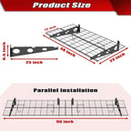 WALMANN 2 Pack Garage Wall Shelves, 2 x 4 ft/24 * 48 inch Wall Mounted Storage - Image 3