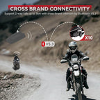 X10 10 Riders Group Mesh Motorcycle Intercom, 3000m Motorcycle Bluetooth - Image 5