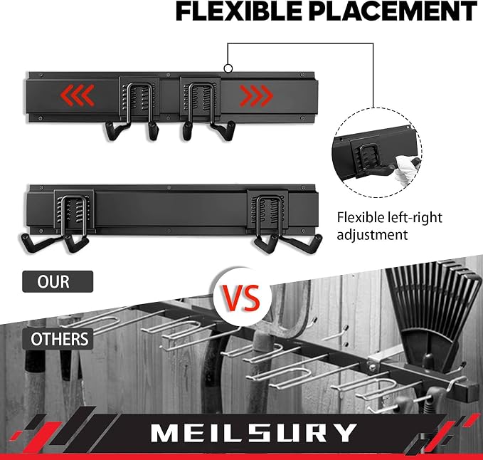 Garage Storage, 48-INCH Garage Tool Organization Wall Mount, Upgraded to - Image 3