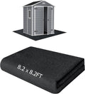 Outdoor Storage Shed Floor Mat, 8.2*8.2FT Waterproof Washable Garden Flooring by RUNZEG