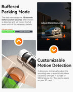 Vantrue N2X 2.7K Uber Dash Cam Front and Inside, 5G WiFi Dual Dash Camera - Image 5