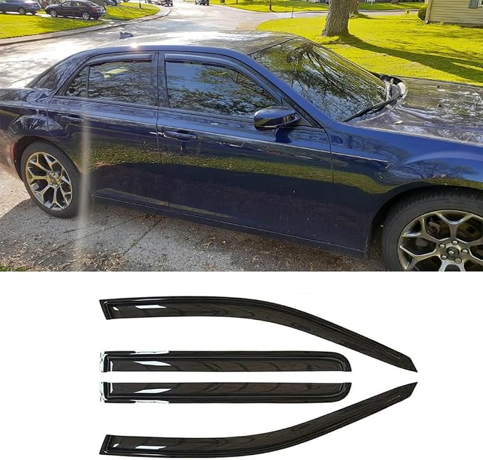 Sunproof Waterproof Side Window Wind Deflector, Window Visor fit - Image 2