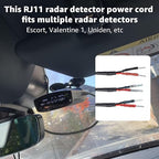 16.5" Radar Detector Hardwire Power Cord Mirror Wire Plug Tap Set - Image 7