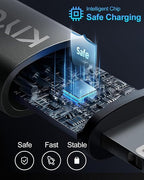 USB C Cable for Car 3FT/6FT, Coiled USB C to USB C Cable Fast Charging 66W - Image 4